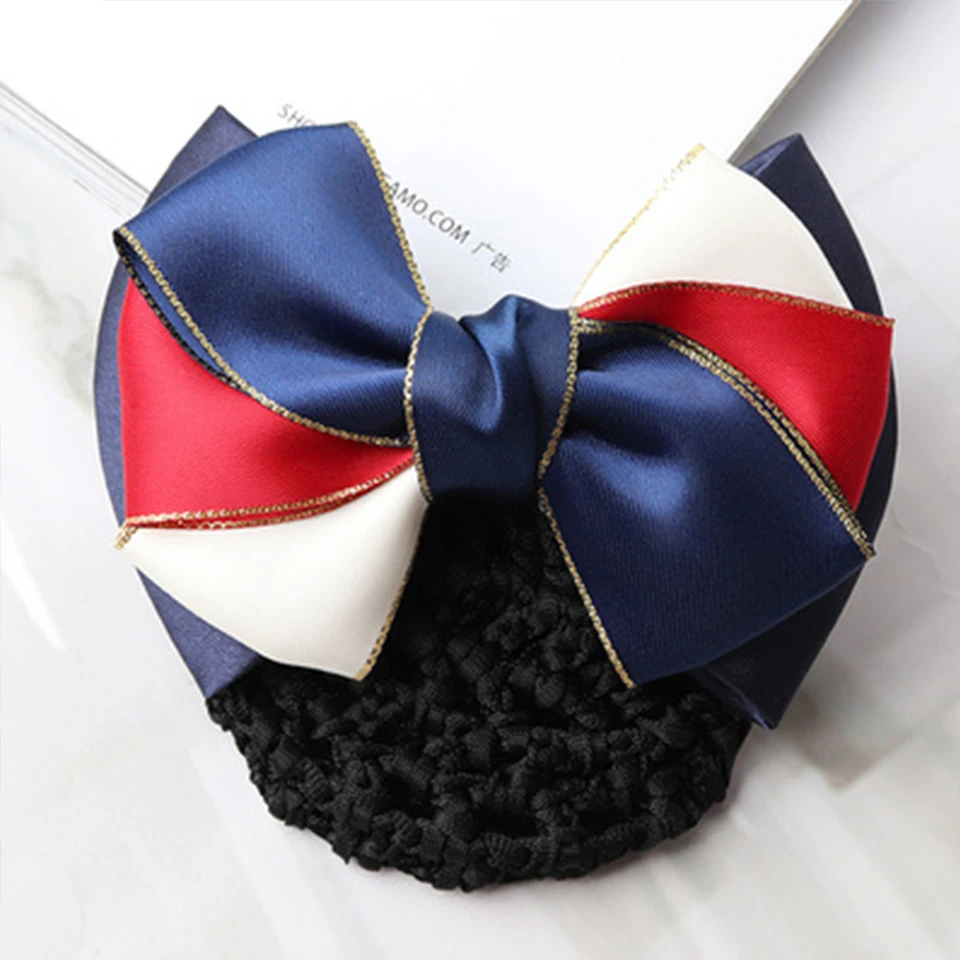 Хит продаж Женский офисный Профессиональный головной убор сетчатый карман бант