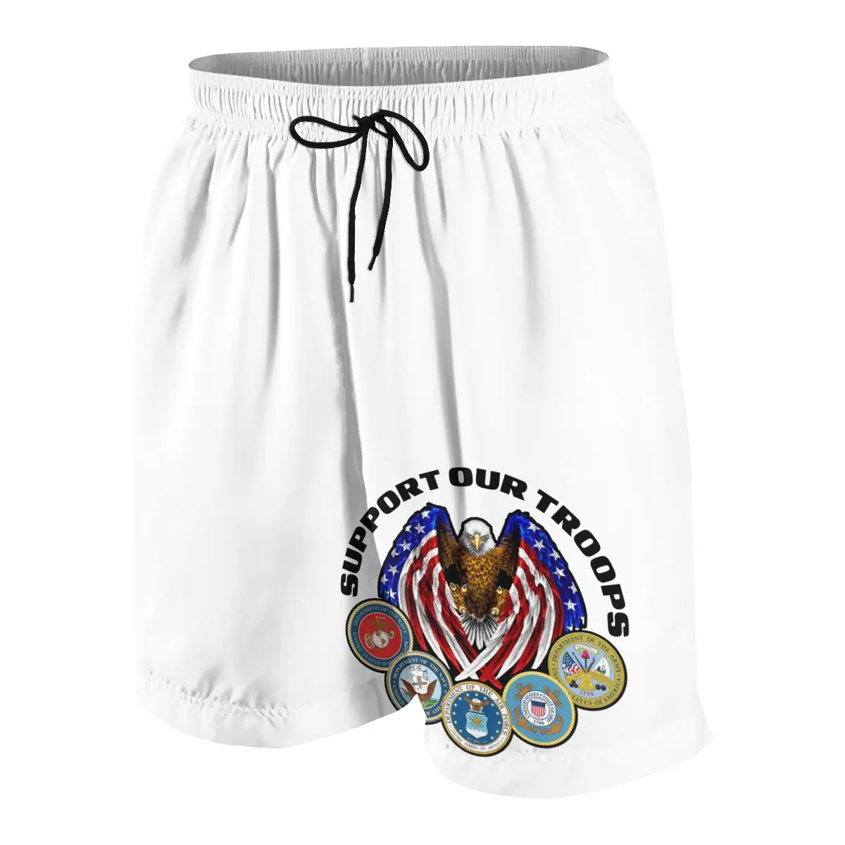 

Support Our Troops Casual Shorts Summer New Running Fitness Fast-drying Trend Boys And Girls Short Pants