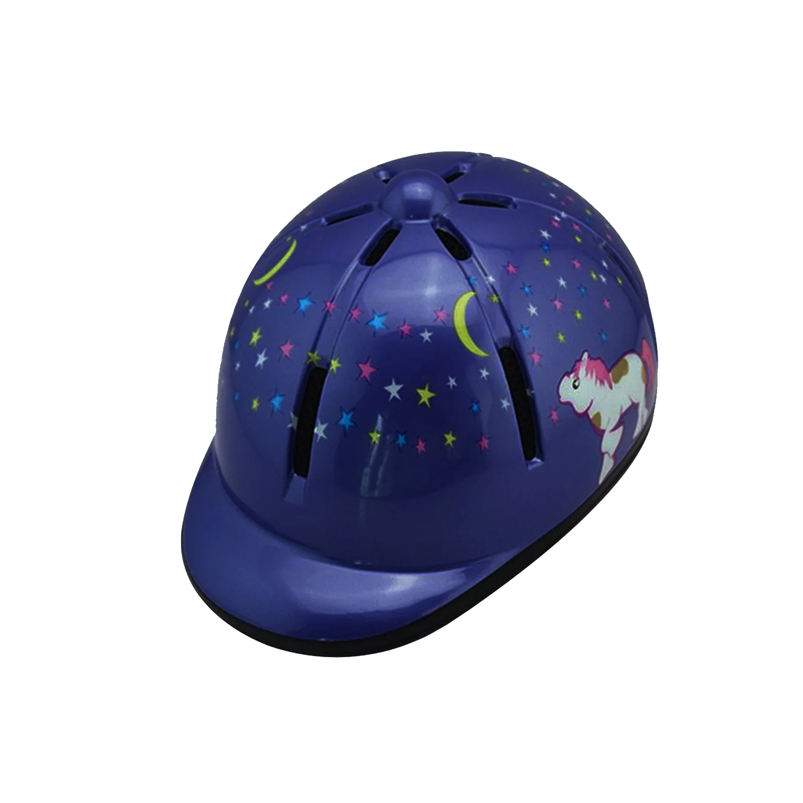 

Boys Girls For Kids Equestrian Equipment Horse Riding Helmet PVC Outdoor Sports Printed Protective Gear Cycling Comfortable