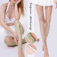 women sexy shiny pantyhose chic glitter scale elastic ultra thin sequined fashion tights nylon trendy mermaid stockings