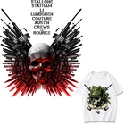 Череп с нашивками для страйкбола, военные термоклейкие наклейки на одежду, термоклейкие наклейки для одежды