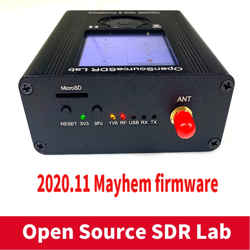 PORTAPACK с 2020 11 программным обеспечением Mayhem Flashed + HACKRF ONE 1 МГц до 6 ГГц SDR De аккумулятор