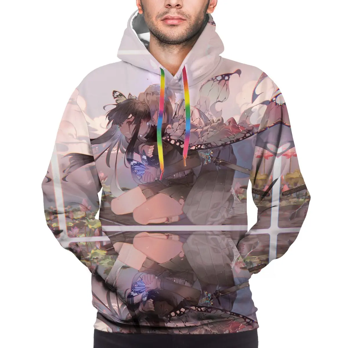 

man Custom Pattern clothes Hoodies Demon Slayer Sportswear Character Trend For men and women Suitable Unisex Hoodie