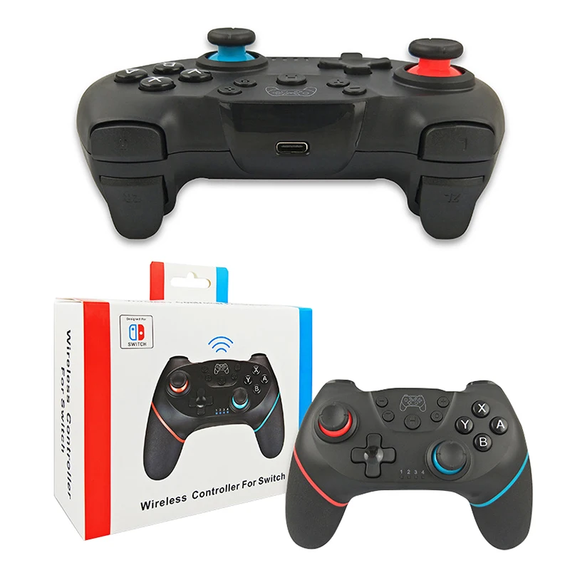 Беспроводной Bluetooth игровой контроллер для Nintendo Switch Pro NS-переключатель Pro 6-axis ручка вибрации с двумя двигателями джойстика геймпад