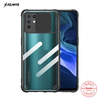 rzants for infinix note 10 infinix note 10 pro case lens protection slim crystal clear cover soft casing