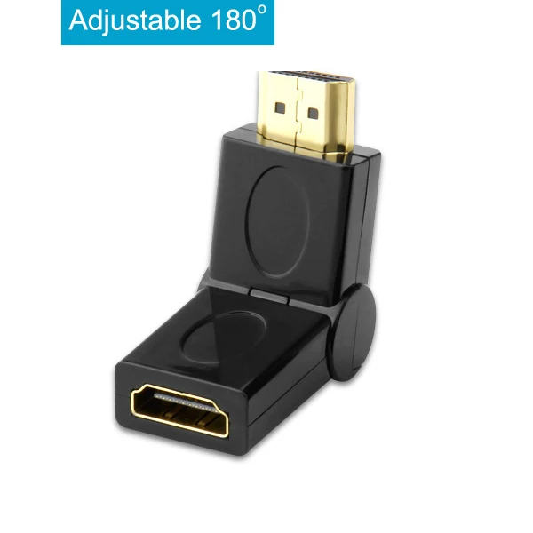 Adjust 180 HDMI кабель Соединительный адаптер 270 180 90 градусов угол HDMI мужчин и женщин HDMI конвертеры для 1080P HDTV кабель адаптер удлинитель - Цвет: Adjust 180