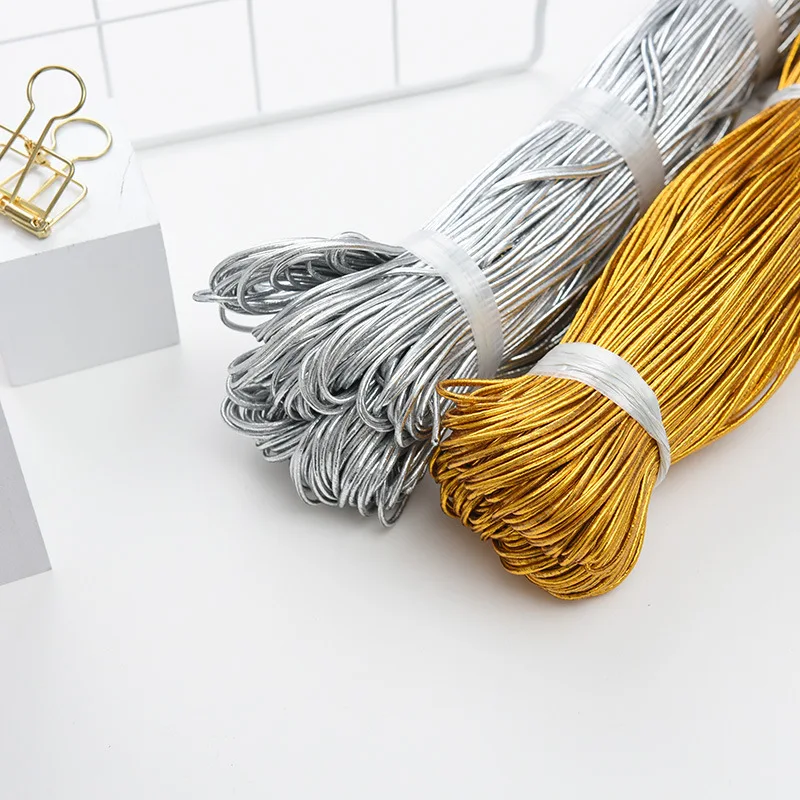 Золотая серебряная эластичная линия резинка 1 мм 2 лента этикеток одежда брюки