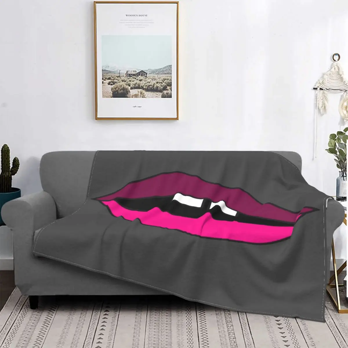 

Manta con diseño de labios rosas, colcha para cama a cuadros, manta a cuadros, Sudadera con capucha, ropa de cama de algodón
