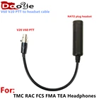 Для подключения FCS V20 V60 PTT к FCS AMP TMC RAC FMA TEA active для подключения, KN6 штекер к разъему NATO