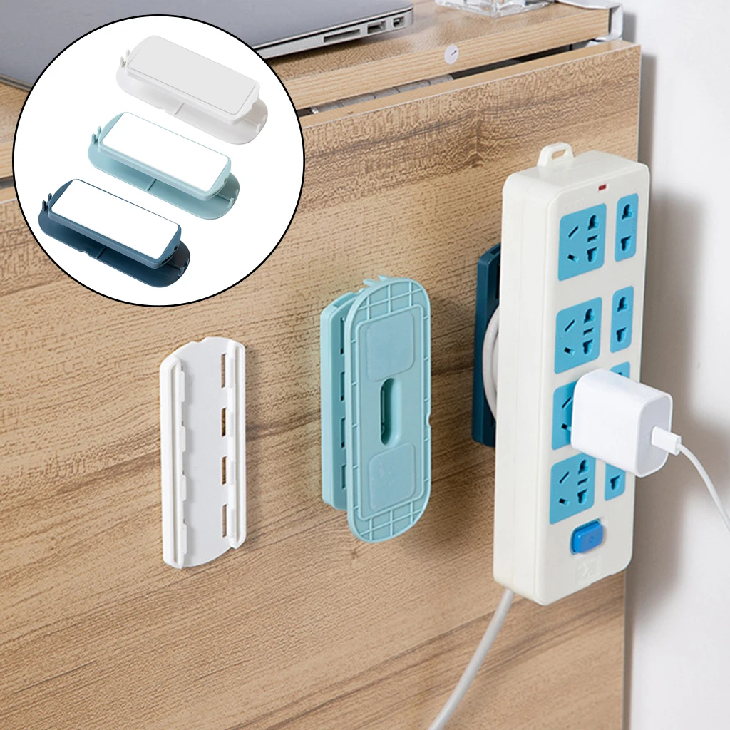 

Self Adhesive Power Strip Holder Fixator No Hole Fixer for Paper Towel Box