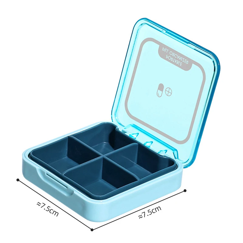 Portable Mini Pill Box Dispensed for Outdoor Travel One Week Plastic Storage | Красота и здоровье