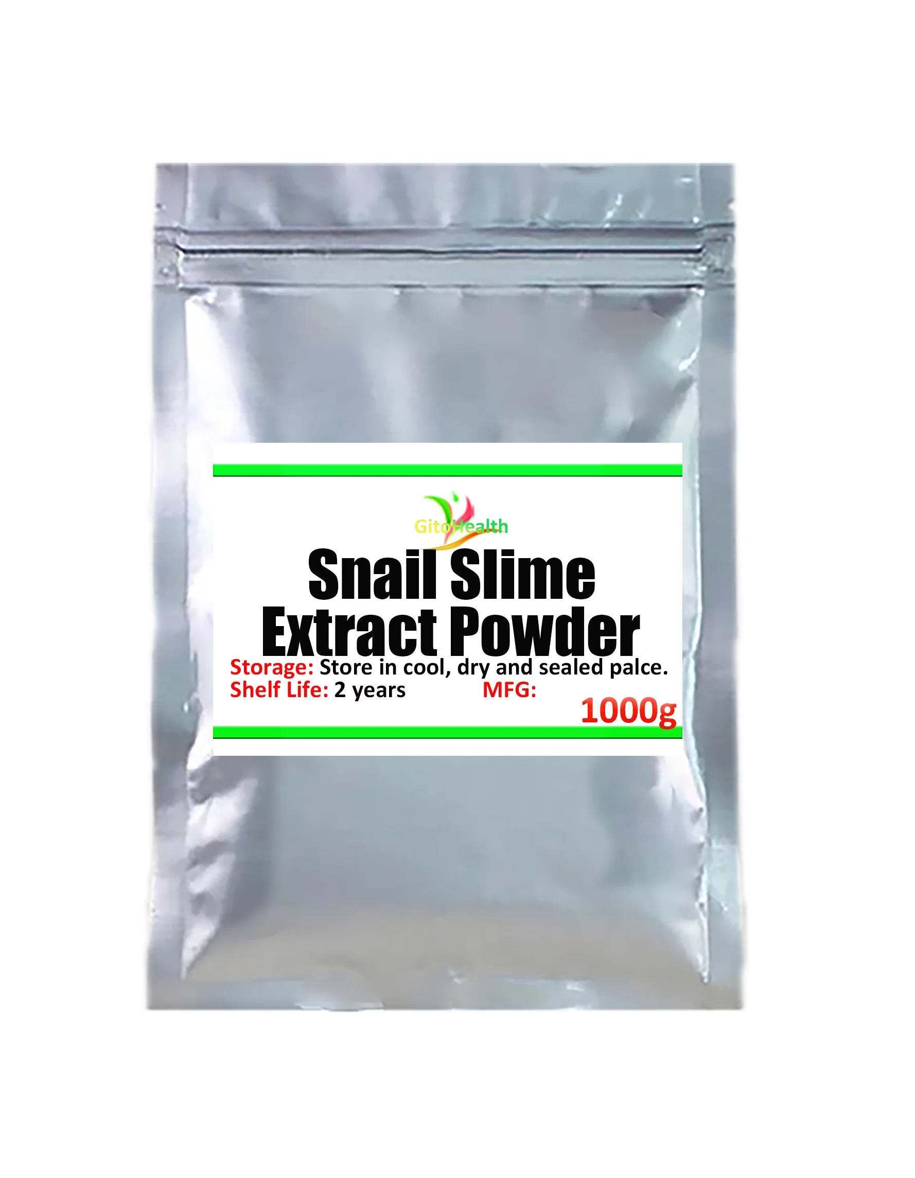 

100-1000g, natural whitening cosmetics grade snail mud extract powder, the best skin care product. It can effectively moisturize