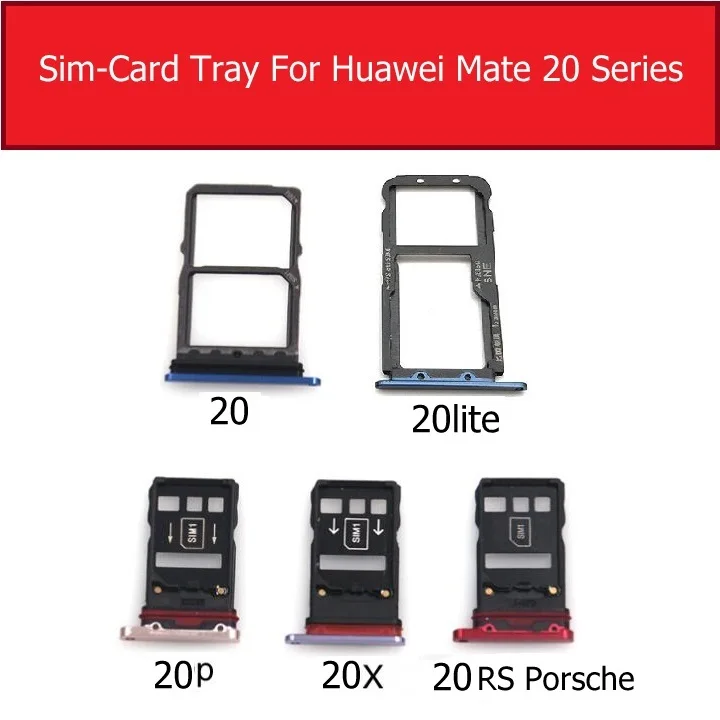 Держатель для sim карты Huawei MATE 20 MATE20 PRO RS Porsche 20X LITE Maimang 7 SE Honor 7x адаптер запасные