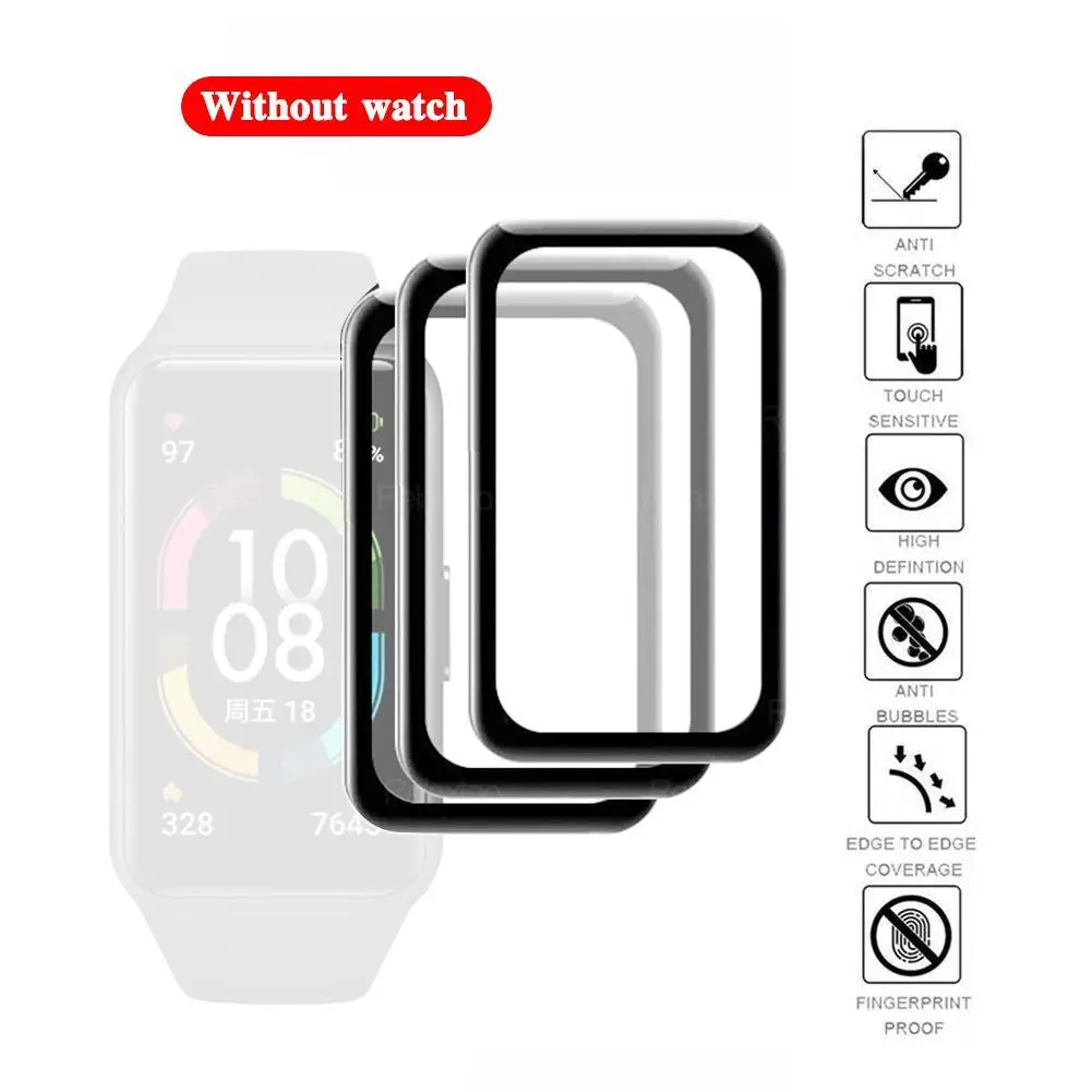 Изогнутая защитная пленка подходит для изогнутой маски Honor Band 6|Смарт-аксессуары|