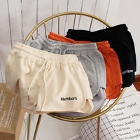 summer hot shorts women fashion ladies elastic waists short pants girl casual cotton shorts solid color home shorts for female