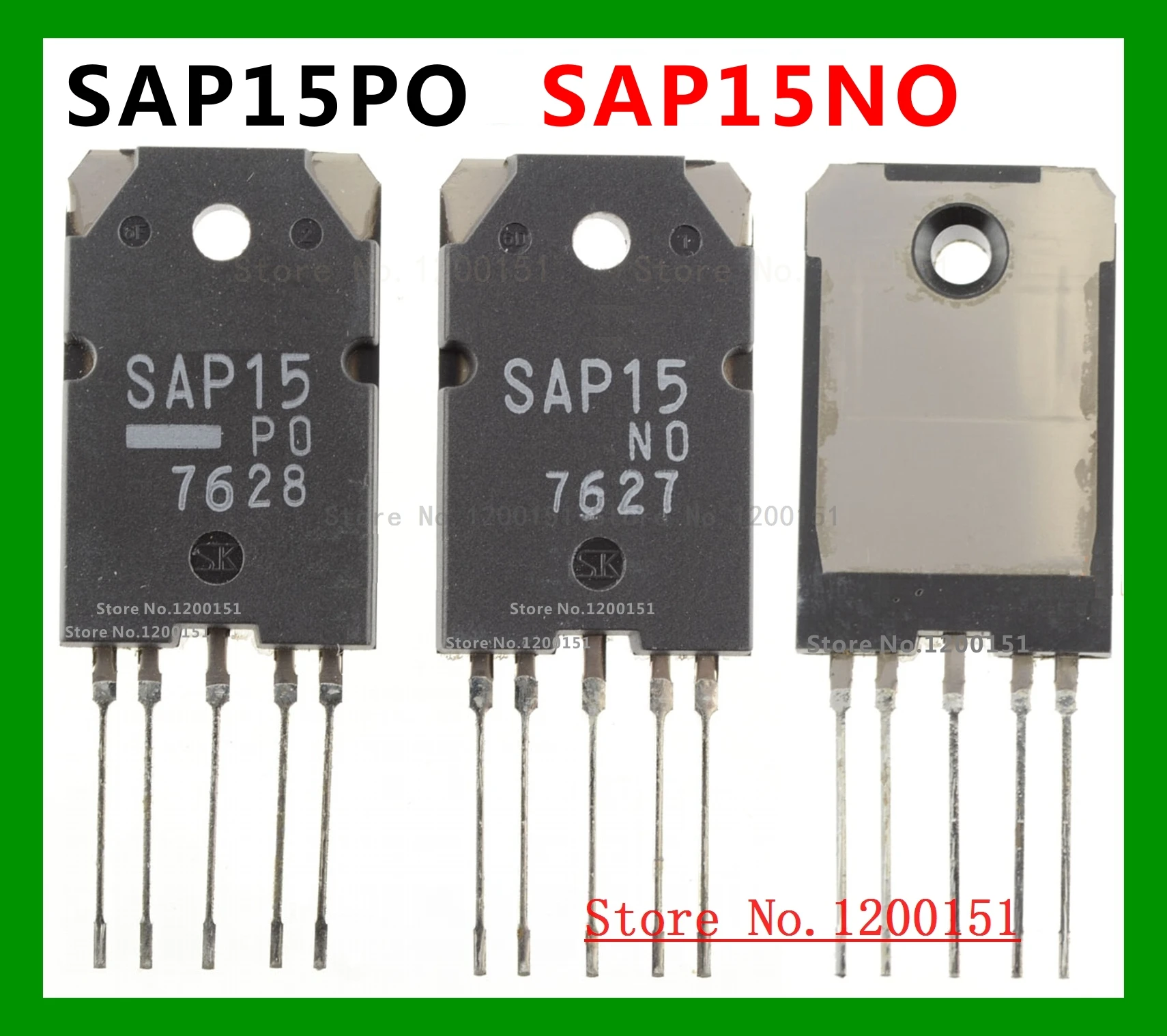 SAP15 SAP15PO SAP15NO SAP15PY SAP15NY TO3P 5|SAP15NY SAP15PY| |