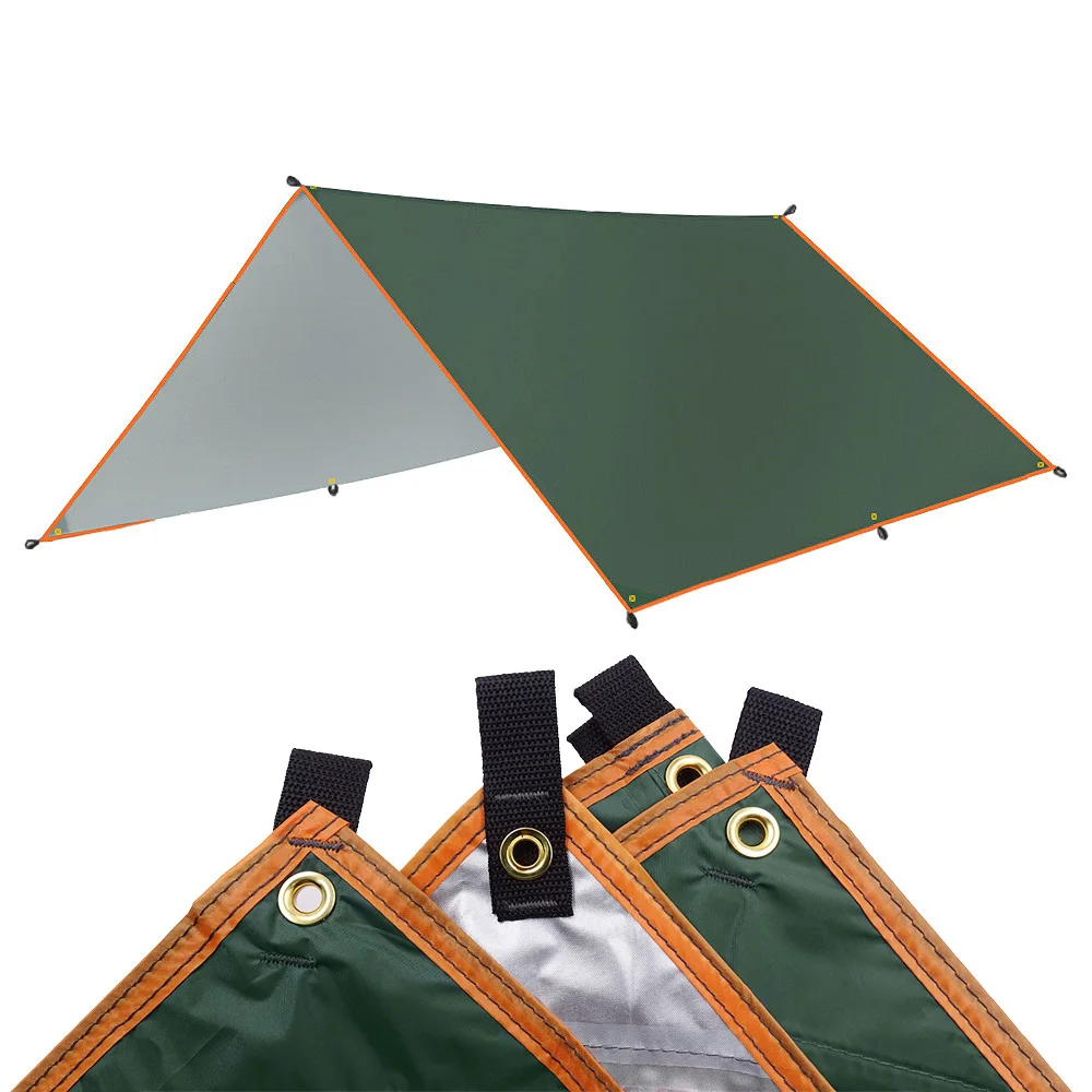 4x3m 3x3m Awning Waterproof Tarp Tent Shade Ultralight Garden Canopy Sunshade Outdoor Camping Hammock Rain Fly Beach Sun Shelter | Спорт и