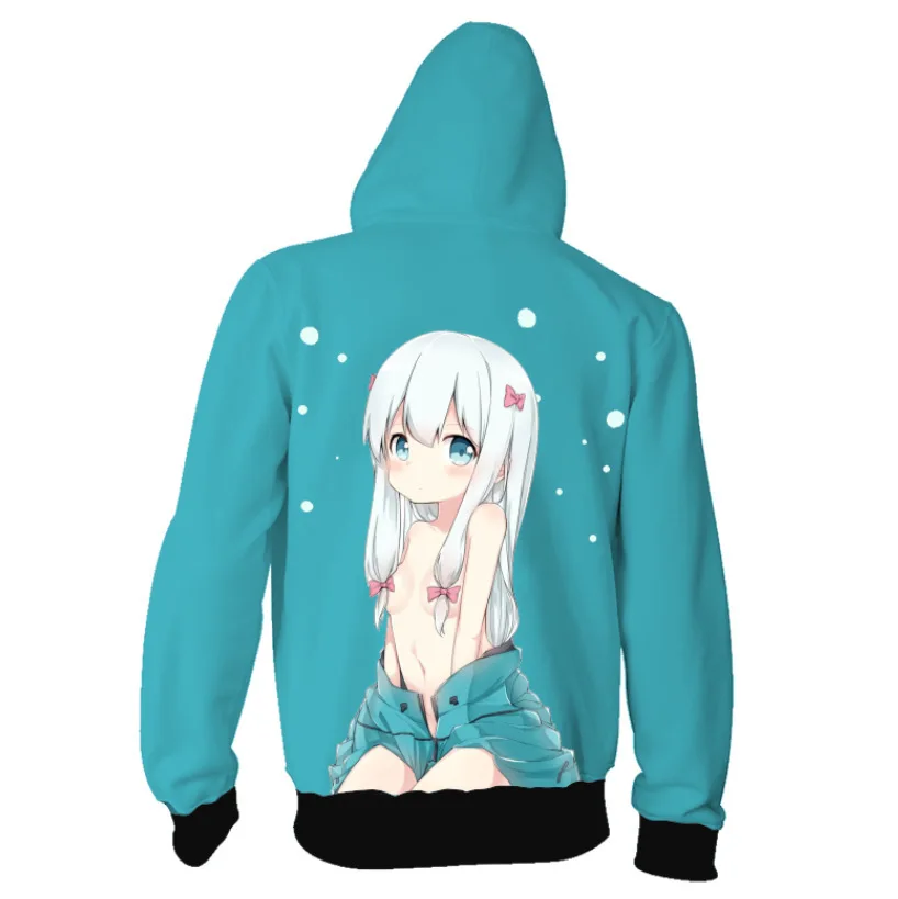 Унисекс аниме &quotEromanga Sensei&quot Izumi Sagiri 3D печать Косплей Костюм Пальто Толстовка для