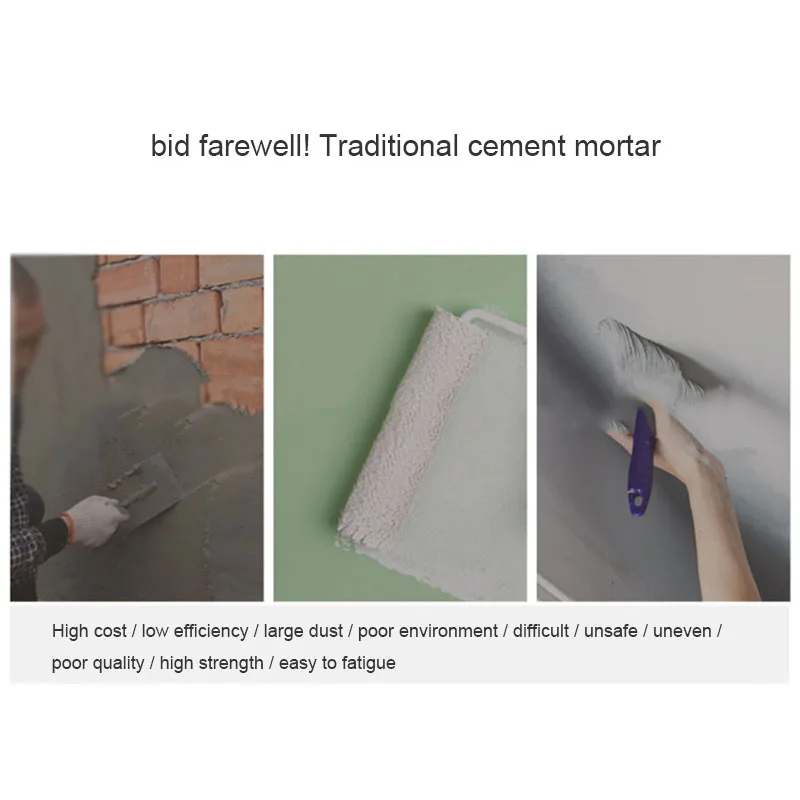 Настенный строительный пистолет емкость половник цементный зеркальный