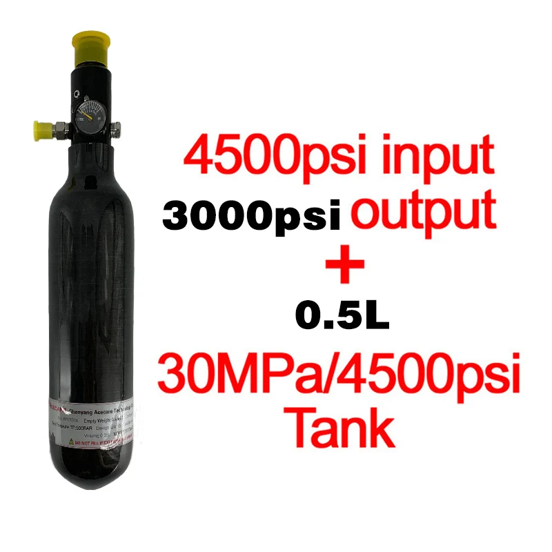0.5L 3000psi Acecare Пейнтбол Бак 0.35L/0.5L Воздушный бак 4500psi Давление Тип регулятора Pcp Кондор для Pcp аксессуары пневматическая винтовка гПа Airsoft - Цвет: 0.5L 3000psi