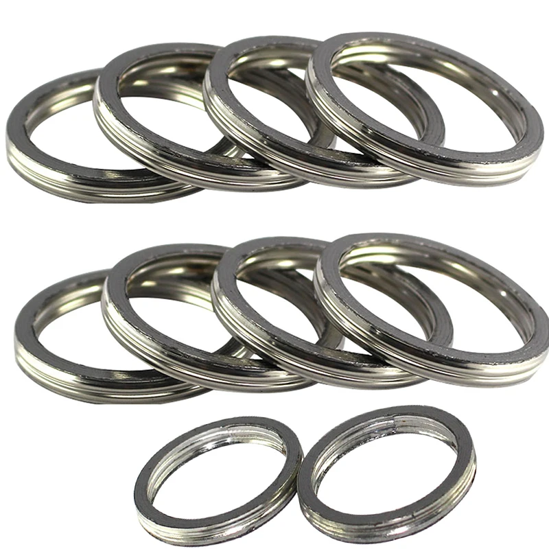 

42MM Motorcycle Exhaust Pipe Header Muffler Gasket For Yamaha Grizzly 660 600 YFM660F YFM66F 02-08 700 YFM7F 2007-2013 YFM600