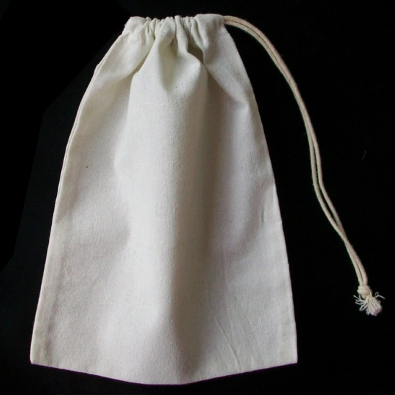 High quality cotton cheap drawstring bag,cotton fabric jewelry bag wholesale jewelry cotton pouch for jewelry gift watch crystal