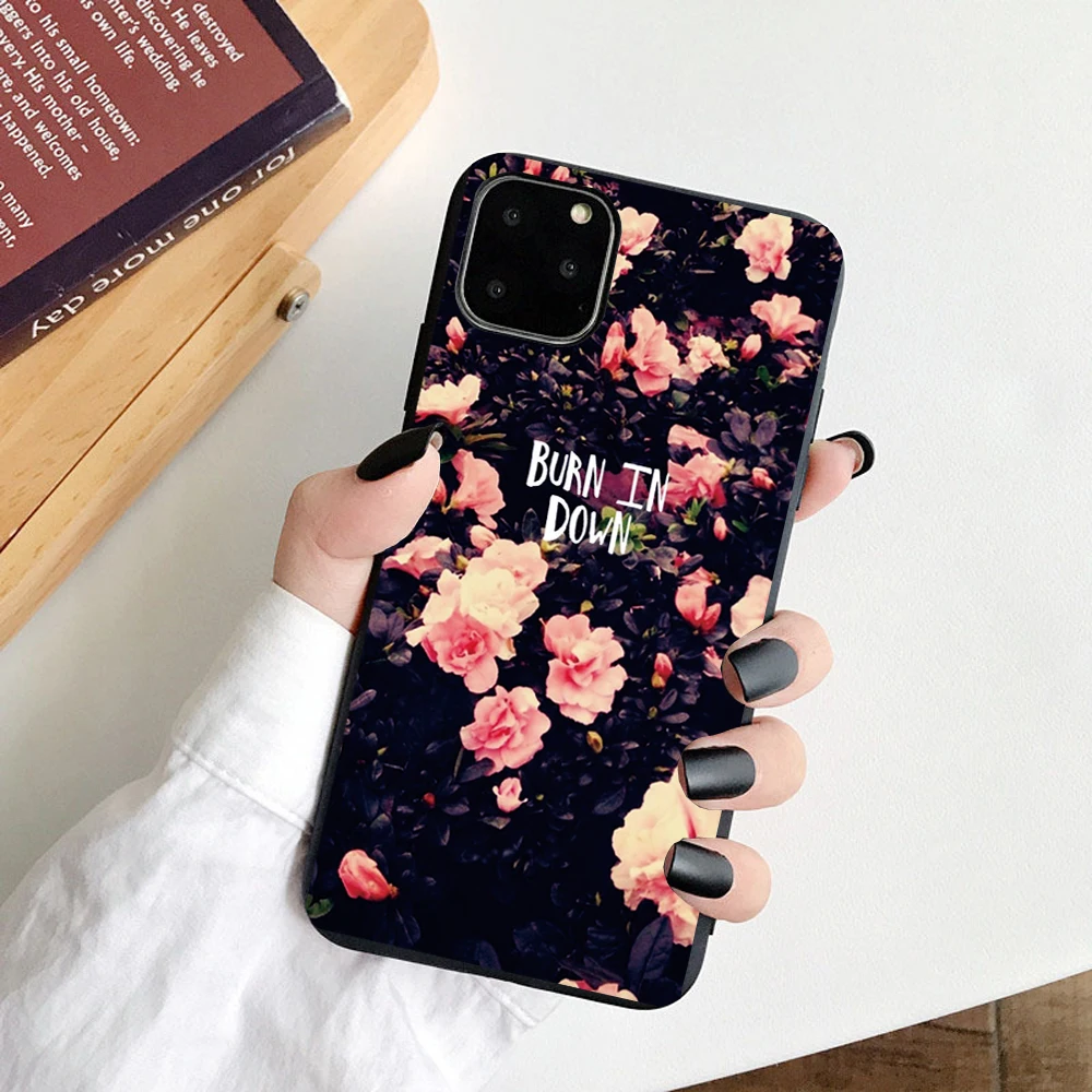 3D Рельефный цветок изысканный чехол s для Apple iPhone 8 7 Plus X ТПУ силиконовый мягкий чехол для iPhone 6S 5S SE XS 11Pro Max XR