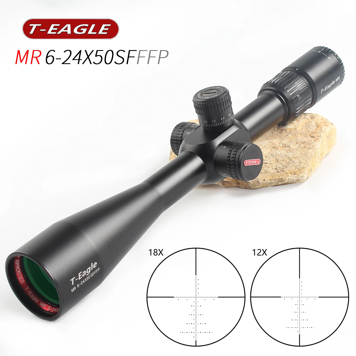 

Компактный оптический прицел T-EAGLE MR 6-24x50 SFFFP, охотничий прицел, снайперская тактическая пневматическая винтовка, подходит для. 308win для PCP