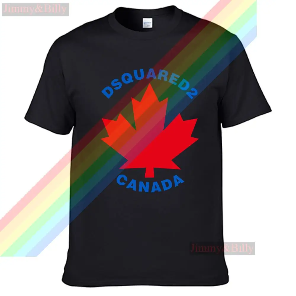 

2021 Bule DSQ2 Red Maple Leaves Summer Print T Shirt Clothes Popular Shirt Cotton Tees Amazing Short Sleeve Unique Unisex Tops