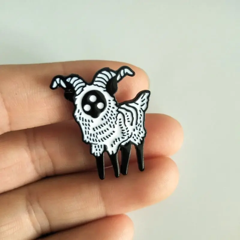 1 шт. эмалированная застежка для воротника сумки с абстрактным тремя глазами