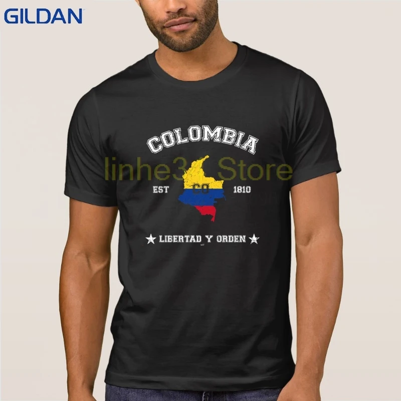 Топ Дизайн Рубашка мужская мода короткий рукав хлопок колумбийские корни группа