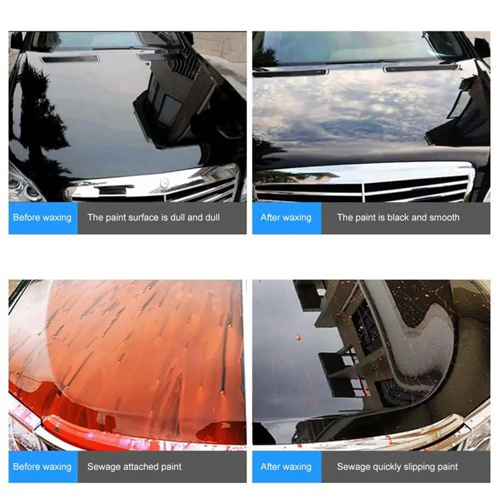

Car Wax Paint Care Waterproof Scratch Repair Car Styling Crystal Hard Car Wax Polish Scratch Remover for Black Cars