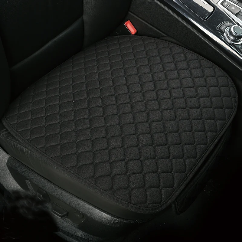 売却 ユニバーサルサイズリネンカーシートカバー,フロントフォーム,通気性,滑り止めパッド付き,4シーズン,自動アクセサリー