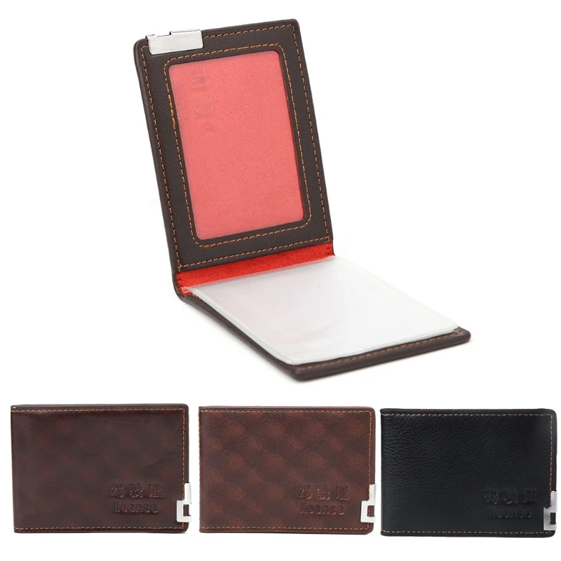 Модный мужской кошелек для водительского удостоверения держатель кредитных