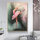 Абстрактная Танцующая балерина плакаты балерина окрашенная девушка настенная Картина на холсте картина для гостиной современный домашний декор