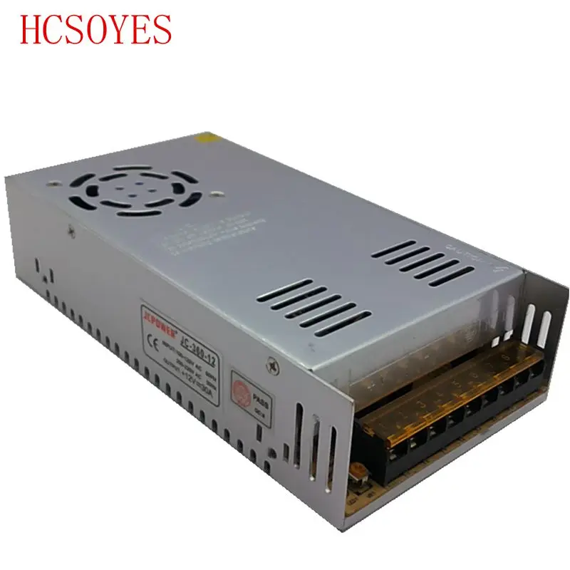 DC 12V 30A 360w импульсный источник питания для ws2811/5050/3014/3528/2835/5630/6803/TM1812 светодиодные