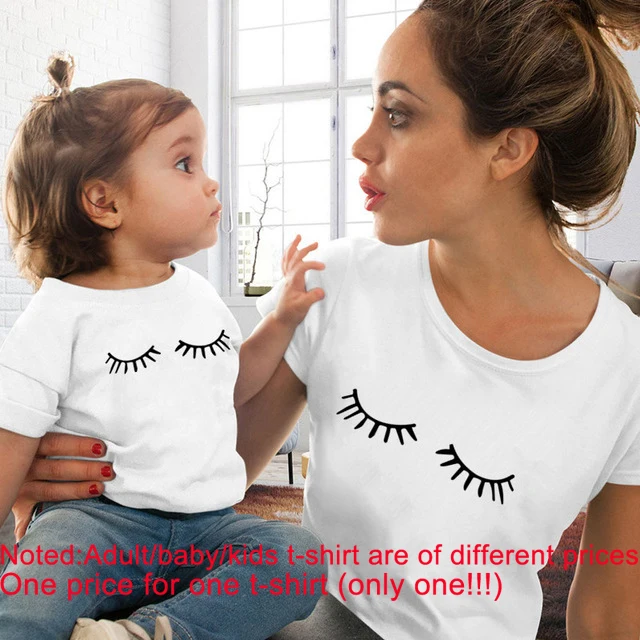Весенне-летняя детская футболка с круглым вырезом и принтом сердечек | Мать