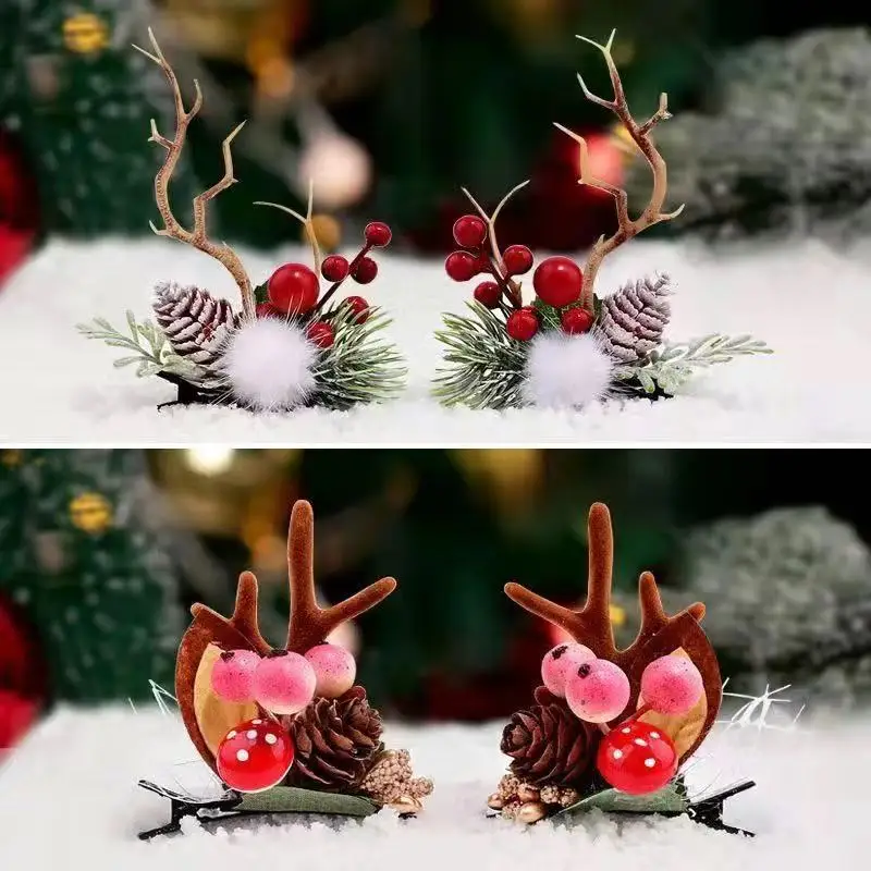 

2 pairs of cute sister-shaped headbands for Christmas