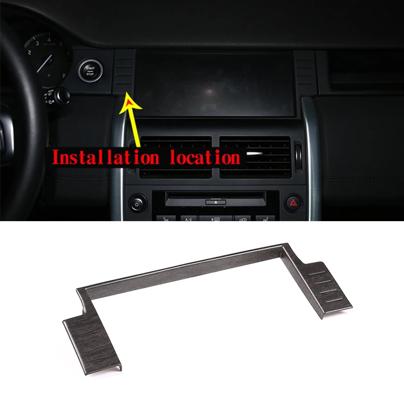

For Land Rover Discovery Sport 2015-2019 Car Accessories Oak Wood Grain ABS Car Navigation Decoration Frame Trim