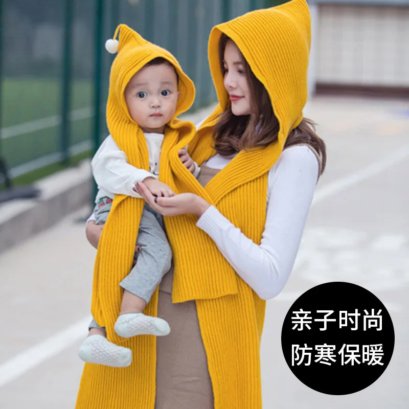

Korean fashion versatile small shawl and hat for women in spring and Autumn