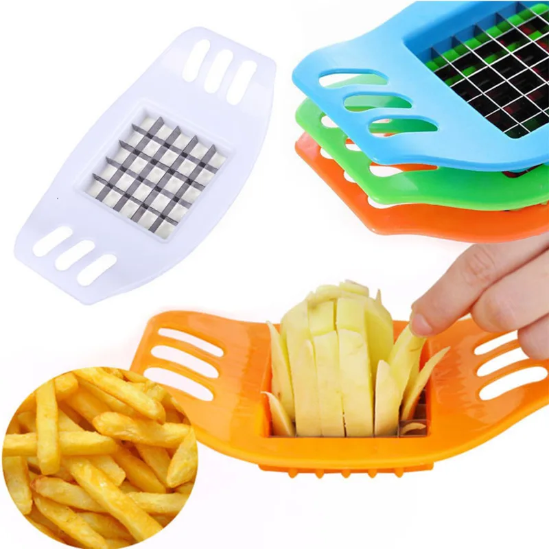 

Stainless Steel Vegetable Potato Slicer Cutter Chopper Chips Making Tool Potato Cutting Fries Tools Kitchen Accessories