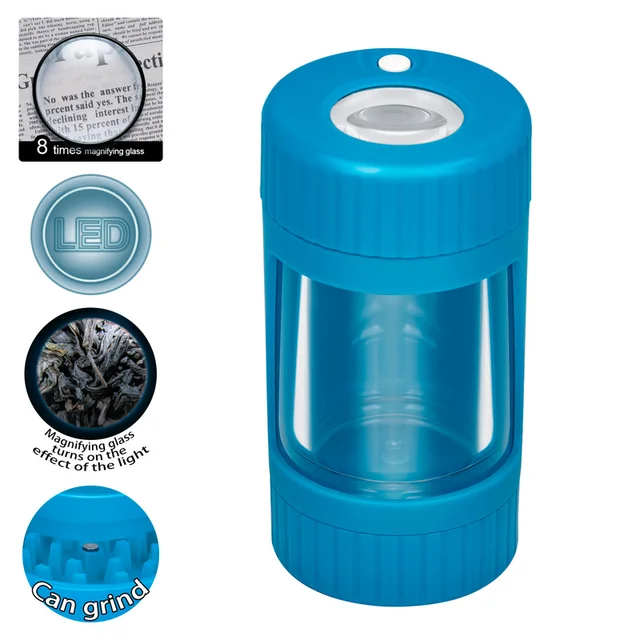 1PC 4 In 1 High Quality Tobacco Herb Grinder Multi-function Weed Grinder with lamp Smoke Accessory Pepper Pot Spice Mill Grinder