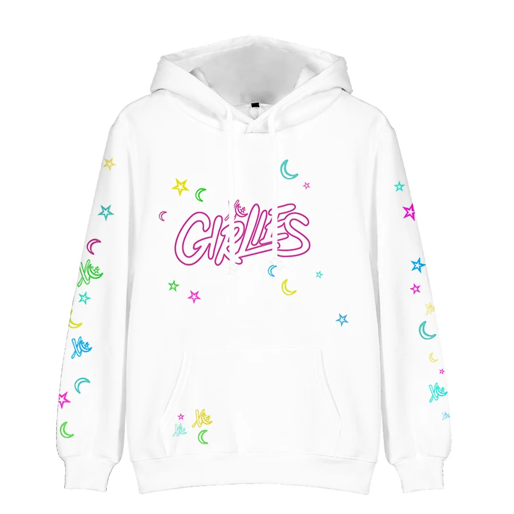 

Новинка 2021, толстовка Larray Girlies Merch, свитшоты с 3D принтом, повседневная одежда для молодых девушек, весна-осень, одежда для мужчин и женщин с бу...
