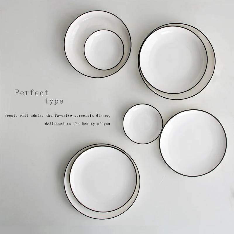 Европейская тарелка для стейка кухонные приборы простая рыбы японская посуды |