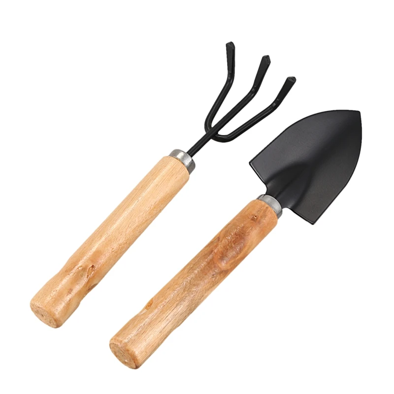 

New Plant Garden Mini Tools Gardening Spade Shovel Rake Set 2 In 1