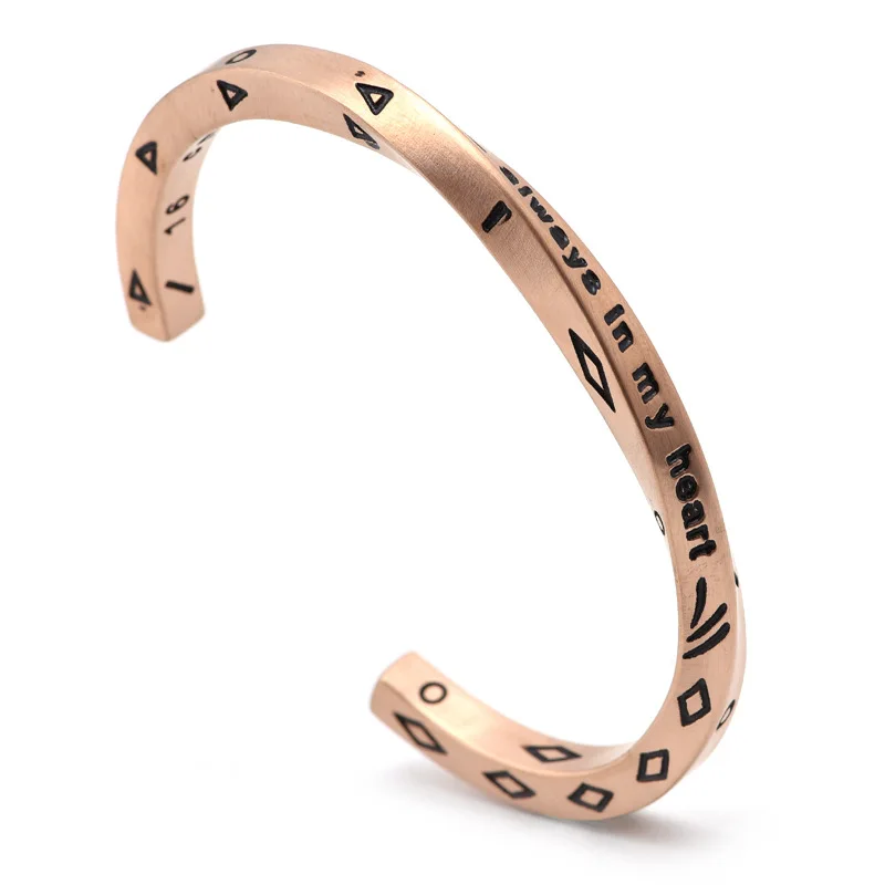 

2021 new Stainless Steel shipping 1pcs Viking War Bracelet always in my heart VIKING bracelet Men gift stainless steel jewelry