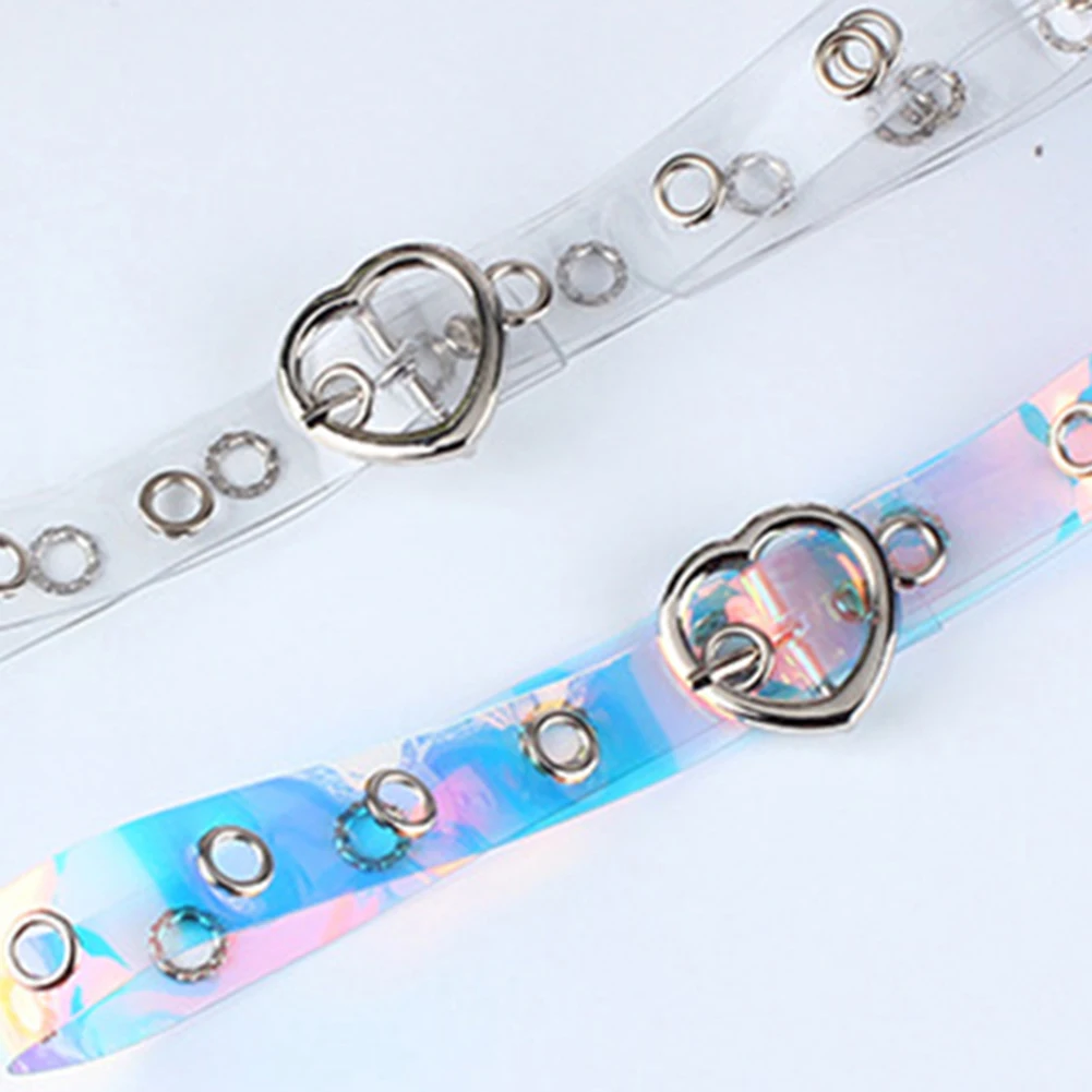 

New Women Belt Clear Waist Belt Pin Buckle Transparent Waistband for Ladies Jeans Trousers Grommet Belt Clothes Accessories#38