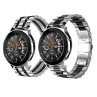 Ремешок из нержавеющей стали для Samsung Galaxy Watch 46 мм SM-R800 Sport Band galaxy watch 3 45 мм, серебристый, черный
