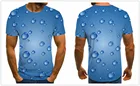 Трехмерная футболка с рисунком туннелей, повседневные топы в стиле Харадзюку, Мужская футболка в трехмерную клетку, летняя рубашка с круглым вырезом, женская уличная одежда