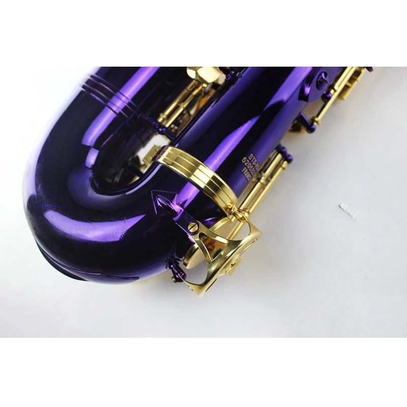 B плоский альт саксофон фиолетовая краска золотой ключ музыкальные инструменты